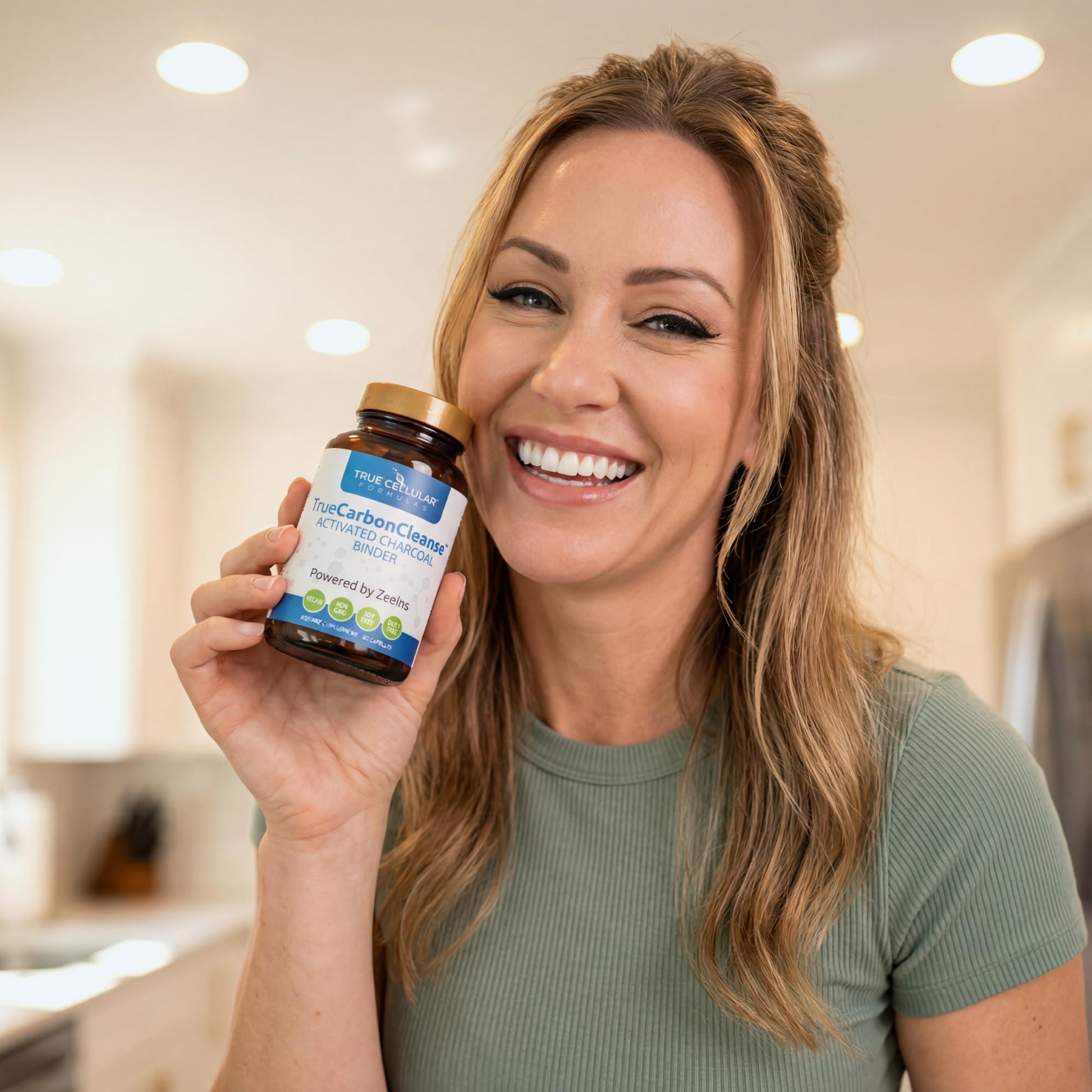Gut Detox & Liver Cleanse - Organic Activated Charcoal Capsules with Clinoptilolite Zeolite Binder - TrueCarbonCleanse™ Carbon Supplement - 60 Bamboo Charcoal Pills - Maple Wellness Supplements