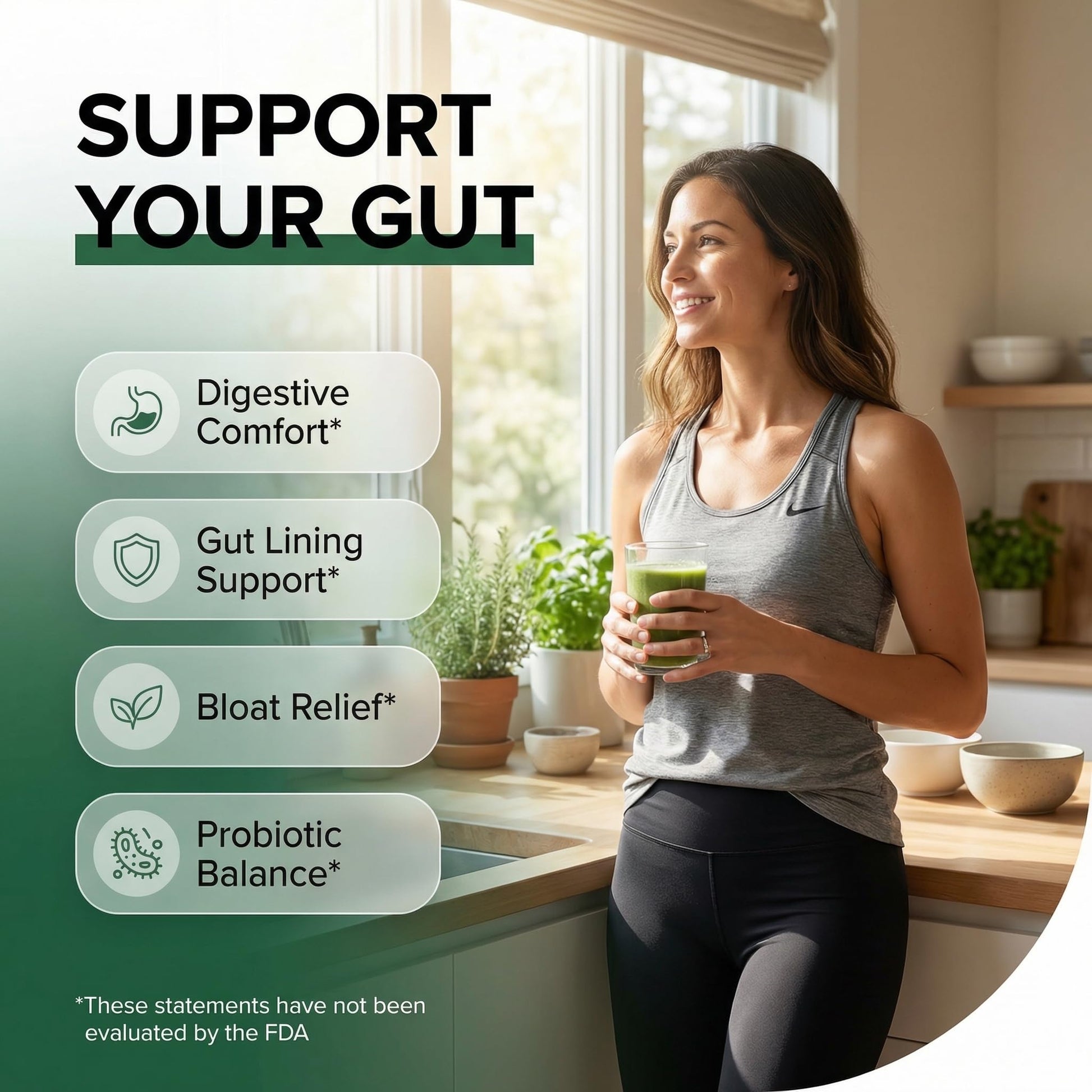 GutResto Fiber Supplement Psyllium Husk Powder Probiotic Gut Health Digestive Enzymes Prebiotic L-Glutamine Slippery Elm Aloe Vera Marshmallow Root Turmeric Ginger - Maple Wellness Supplements