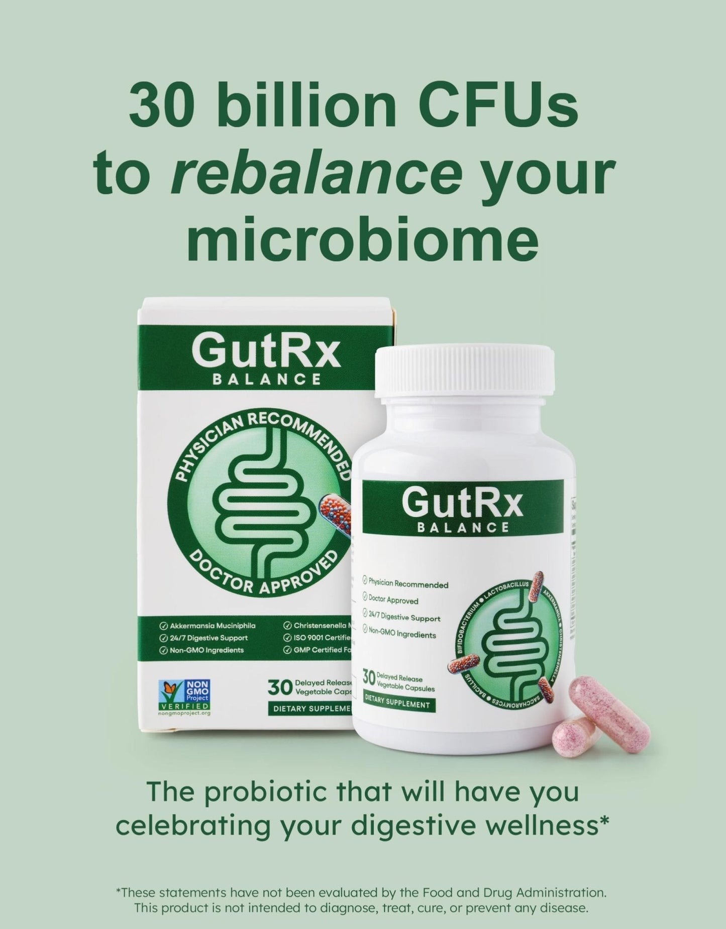 GutRx Balance – Probiotics for Women & Men with Akkermansia Probiotic & Christensenella, GLP-1 Alternative for Gut Health with Lactobacillus Plantarum, - Maple Wellness Supplements