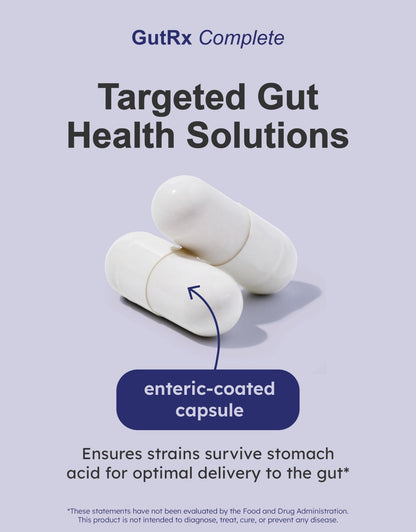 GutRx Complete Probiotic, Prebiotic, Postbiotic, Alternative with Akkermansia & Christensenella for Gas, Bloating, Gut Barrier & Microbiome Support - Maple Wellness Supplements