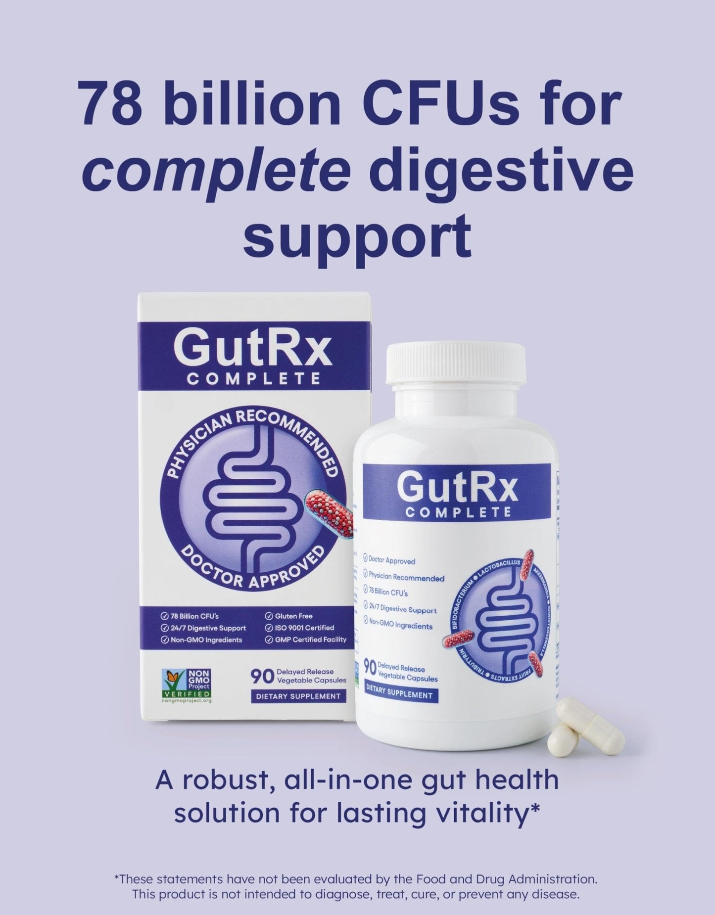 GutRx Complete Probiotic, Prebiotic, Postbiotic, Alternative with Akkermansia & Christensenella for Gas, Bloating, Gut Barrier & Microbiome Support - Maple Wellness Supplements