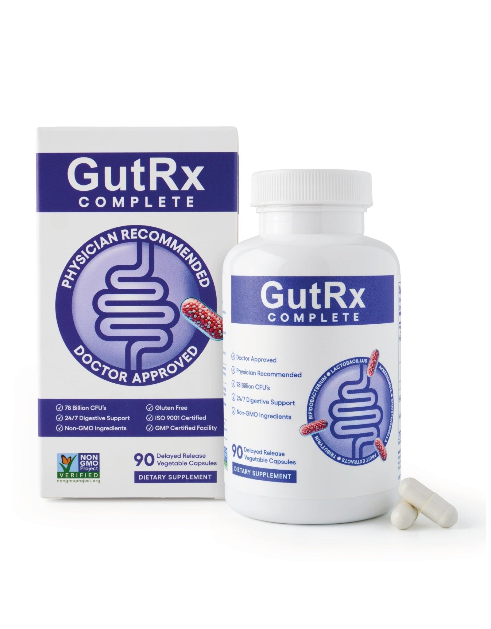 GutRx Complete Probiotic, Prebiotic, Postbiotic, Alternative with Akkermansia & Christensenella for Gas, Bloating, Gut Barrier & Microbiome Support - Maple Wellness Supplements