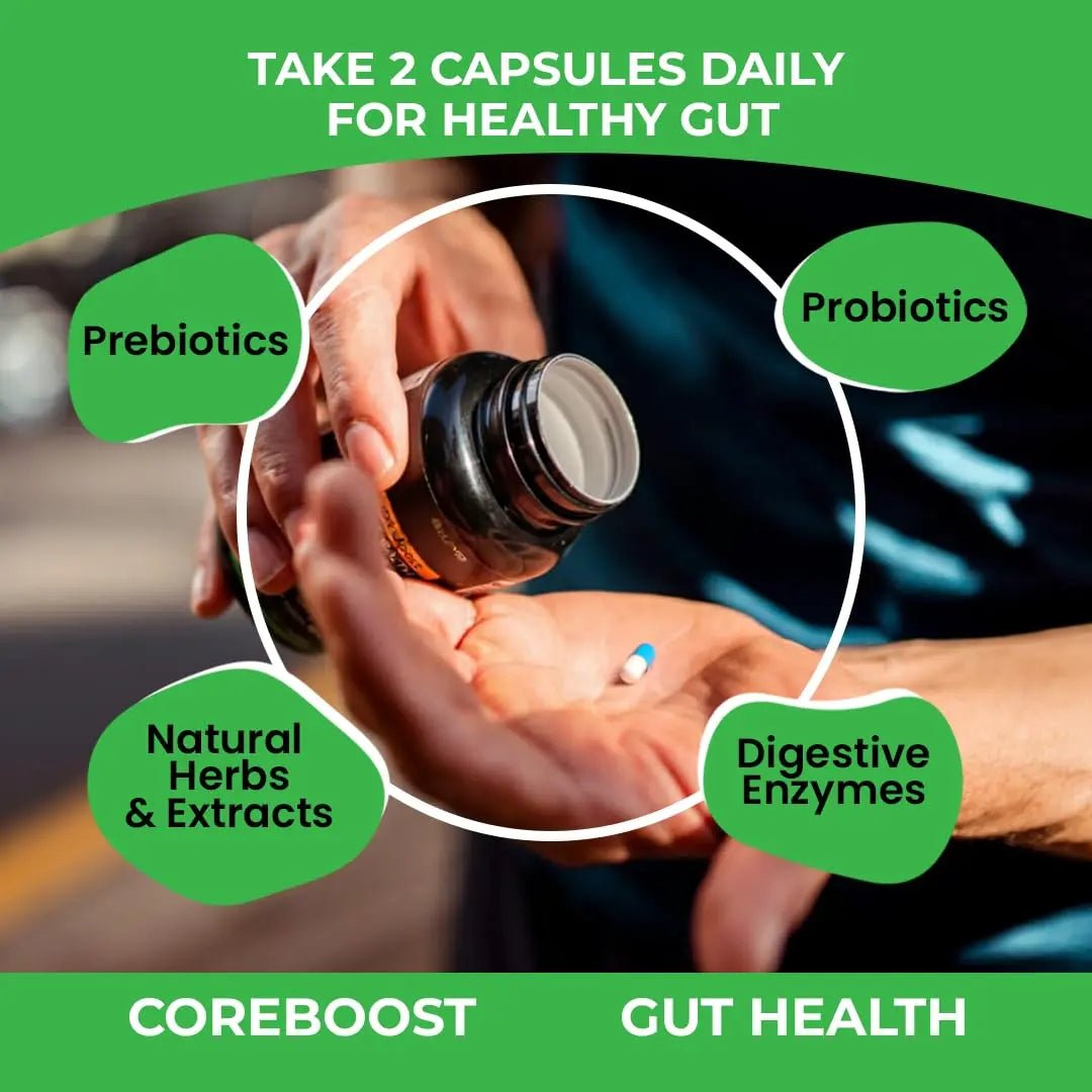 GUTVED Bloating & Gas Relief Probiotic for Women & Men | 9-in-1 Gut & Digestive Support with Probiotics, Prebiotic Inulin, Turmeric, Ginger & Fennel | Daily Plant-Based Capsules, 60 Count - Maple Wellness Supplements