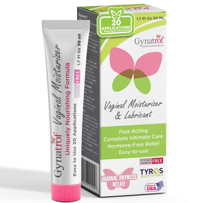 Gynatrof Vaginal Moisturizer, Long-Lasting for Vaginal Dryness & Irritation, Hormone-Free Hyaluronic Acid & Vitamin E Feminine Care, Daily Hydration For Intimate Feminine Care, 1.7 fl oz - Maple Wellness Supplements