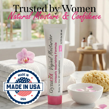 Gynatrof Vaginal Moisturizer, Long-Lasting for Vaginal Dryness & Irritation, Hormone-Free Hyaluronic Acid & Vitamin E Feminine Care, Daily Hydration For Intimate Feminine Care, 1.7 fl oz - Maple Wellness Supplements