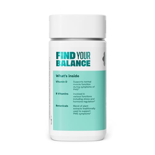 Habit PMS Support Supplement for Women (60 Capsules) - Supports Premenstrual Symptoms & Stress, Hormone Balance, Mood, B Vitamins, Vitamin D, Chasteberry, Ashwagandha, Gluten-Free, Non-GMO (1 Pack) - Maple Wellness Supplements