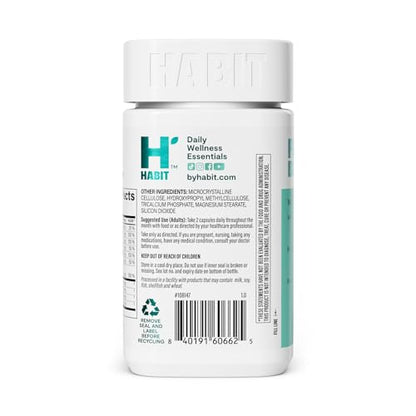 Habit PMS Support Supplement for Women (60 Capsules) - Supports Premenstrual Symptoms & Stress, Hormone Balance, Mood, B Vitamins, Vitamin D, Chasteberry, Ashwagandha, Gluten-Free, Non-GMO (1 Pack) - Maple Wellness Supplements