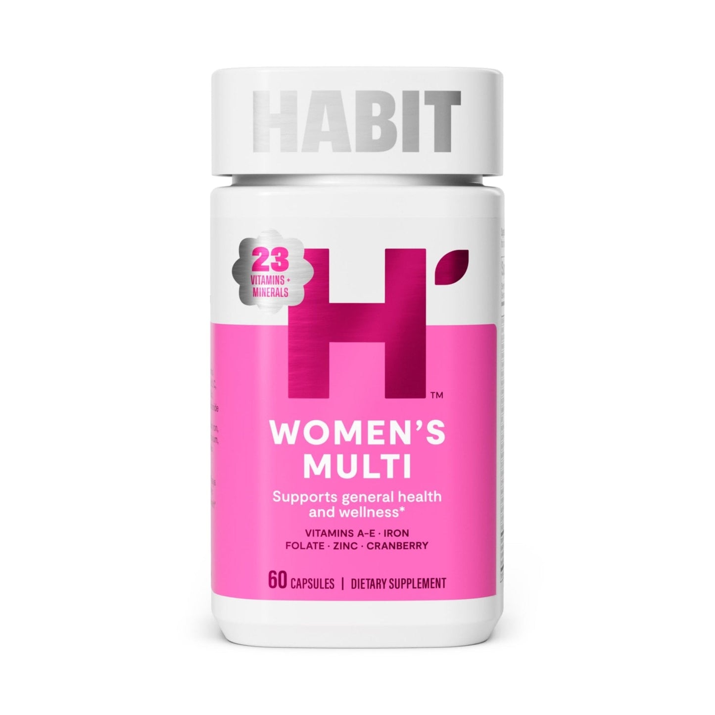 Habit Womens Multi Supplement (60 Capsules) - New Look, Supports General Health & Wellness, 23 Essential Vitamins and Minerals, Fruit extracts - Maple Wellness Supplements