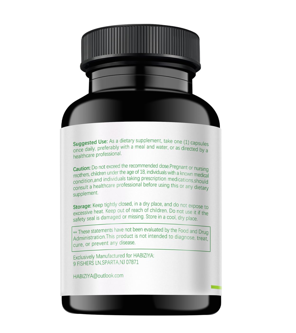 HABIZIYA Cortisol Manager Supplement for Women and Men Adrenal Support with Ashwagandha, Rhodiola Rosea, Holy Basil, Mood & Sleep Support - Non-GMO, Vegan Capsules (60 Count) - Maple Wellness Supplements