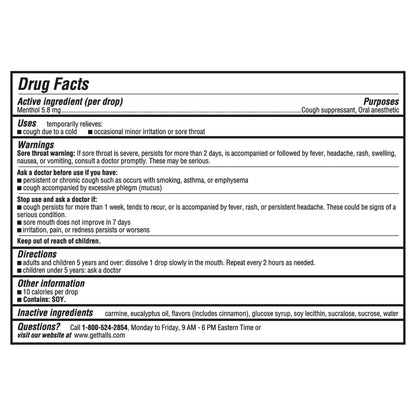 HALLS Cough and Throat Relief Cherry Cough Drops, Bulk Pack, 200 Drops - Maple Wellness Supplements