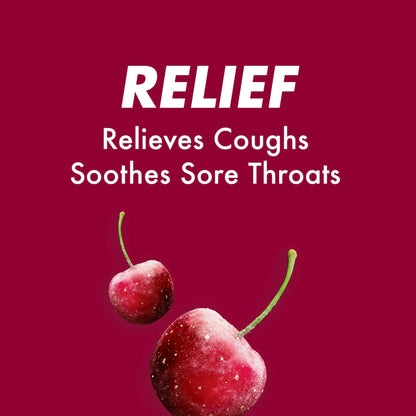 HALLS Cough and Throat Relief Cherry Cough Drops, Bulk Pack, 200 Drops - Maple Wellness Supplements