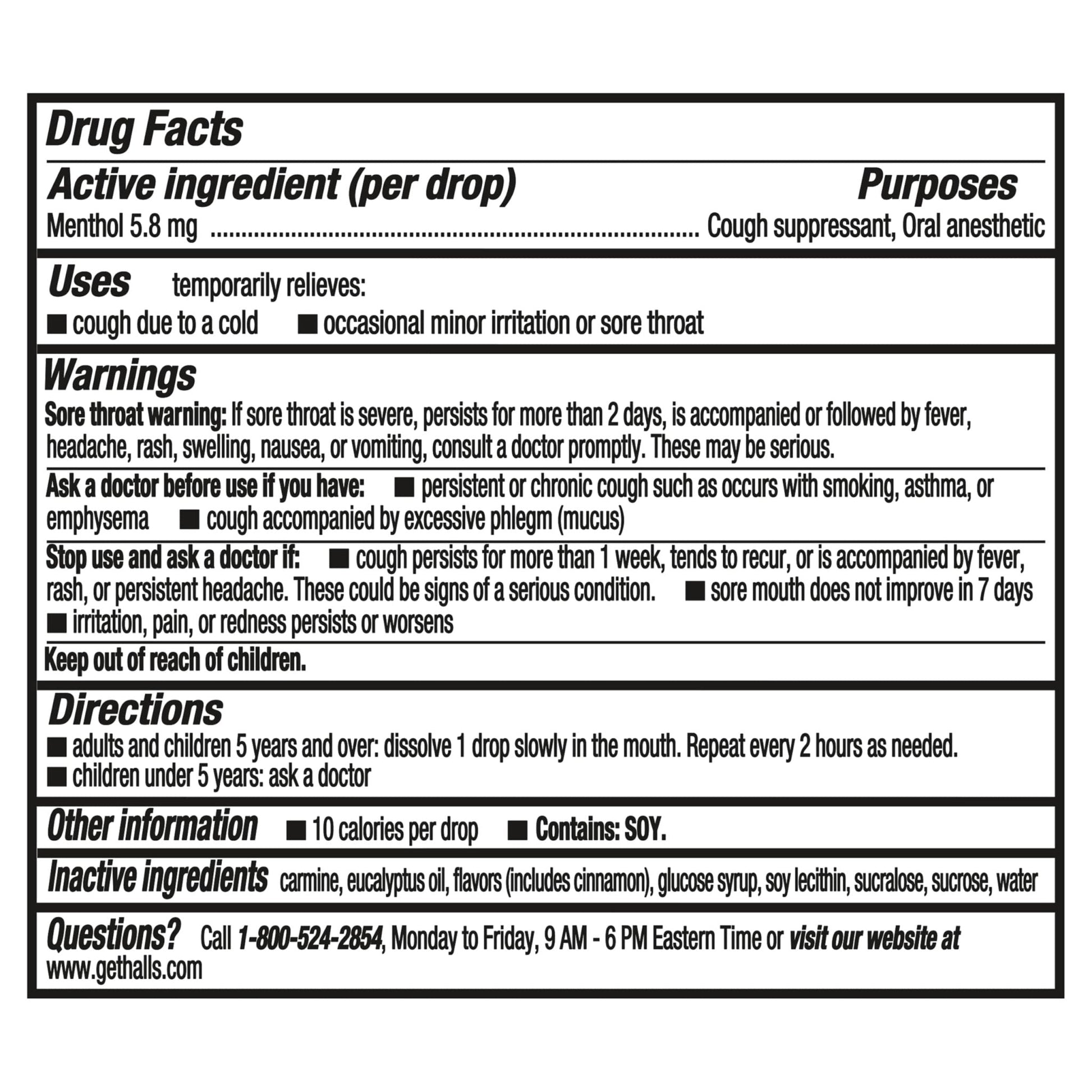 Halls Cough and Throat Relief Cherry Cough Drops, Bulk Pack, 250 Drops - Maple Wellness Supplements