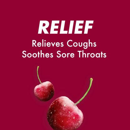 Halls Cough and Throat Relief Cherry Cough Drops, Bulk Pack, 250 Drops - Maple Wellness Supplements