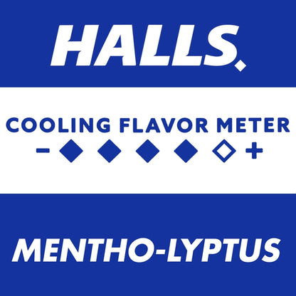 HALLS Cough and Throat Relief Mentho-Lyptus Cough Drops, Value Pack, 80 Drops - Maple Wellness Supplements