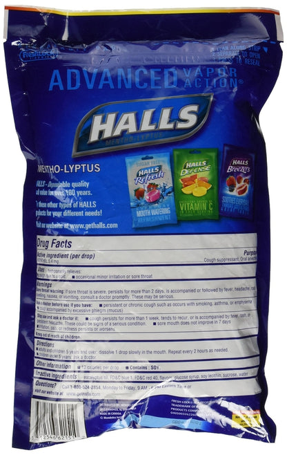 Halls Mentho-Lyptus - 200 drops - Maple Wellness Supplements
