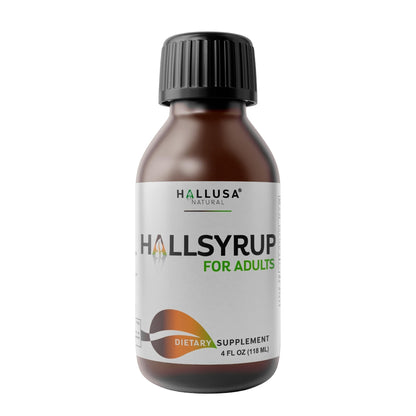 HallSyrup Herbal Supplement for Adults 4 oz – Natural Blend with Turmeric Extract 95%, Fresh Ginger Root, Pure Honey & Aloe Vera – Supports Throat Comfort, Seasonal Wellness & Everyday Vitality - Maple Wellness Supplements