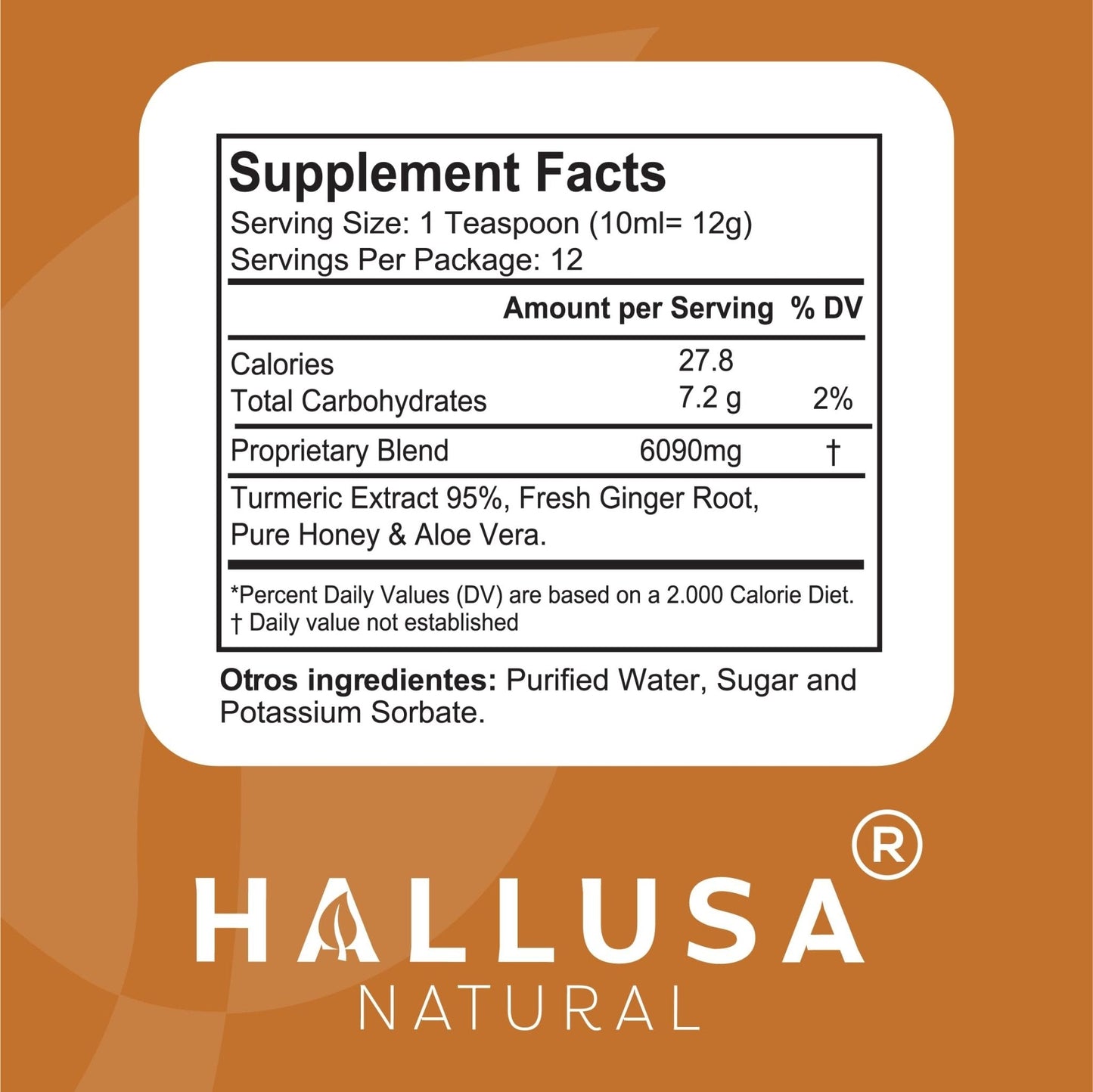 HallSyrup Herbal Supplement for Adults 4 oz – Natural Blend with Turmeric Extract 95%, Fresh Ginger Root, Pure Honey & Aloe Vera – Supports Throat Comfort, Seasonal Wellness & Everyday Vitality - Maple Wellness Supplements