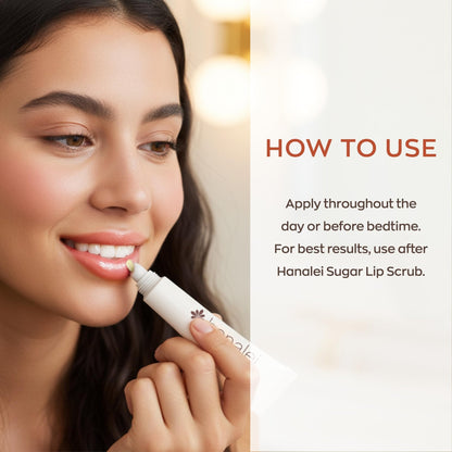Hanalei Lip Treatment for Dry, Chapped Lips – Intensive Overnight Moisturizer with Kukui Oil - Maple Wellness Supplements