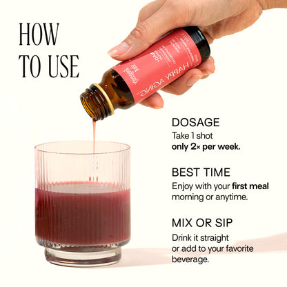 Happy Aging Liquid NAD+ Resveratrol Supplement, NMN Alternative, Liposomal Nicotinamide Riboside & Antioxidants for Energy Support, Brain Health, Firm Skin, Twice Weekly Use, 30 Shots - Maple Wellness Supplements