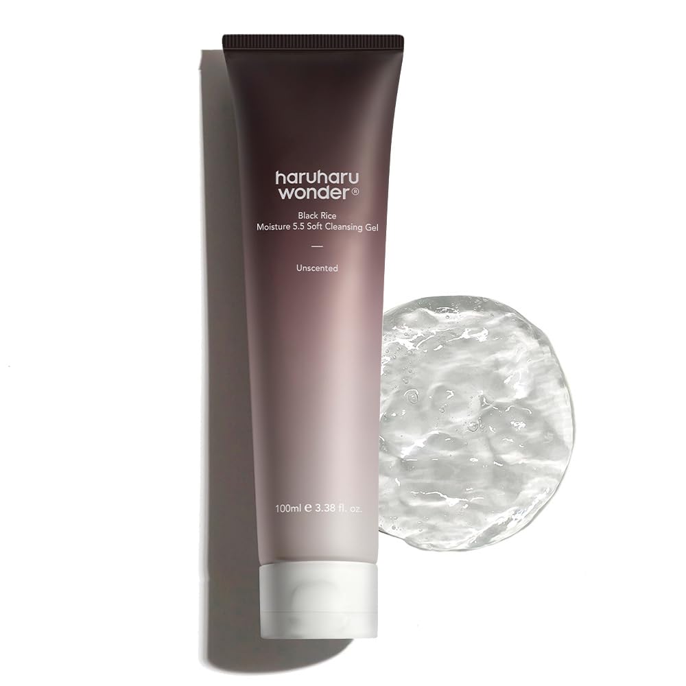HARUHARU wonder Black Rice Moisture 5.5 Soft Cleansing Gel, Gentle Daily Cleanser, Low 5.5pH, Moisture Balance, Soap Free - Maple Wellness Supplements