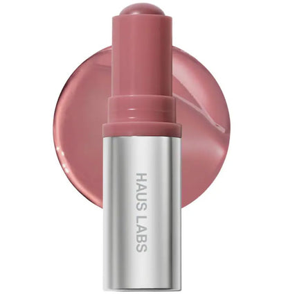 HAUS LABS BY LADY GAGA Color Fuse Lip + Cheek Blush Balm Stick in Glassy Hibiscus & ENTEL Aloe vera Sheet Masque (BONUS) - Maple Wellness Supplements