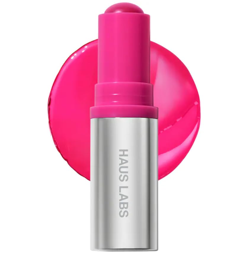HAUS LABS BY LADY GAGA Color Fuse Lip + Cheek Blush Balm Stick in Glassy Pitaya & ENTEL Aloe Vera Sheet Masque (BONUS) - Maple Wellness Supplements