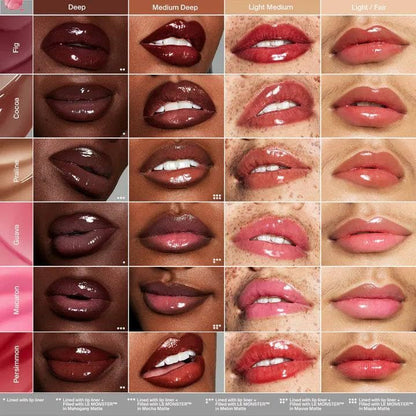 HAUS LABS BY LADY GAGA PHD HYBRID LIP GLAZE - Cocoa (Taupe Brown) + ENTEL Aloe vera Sheet Masque (BONUS) - Maple Wellness Supplements