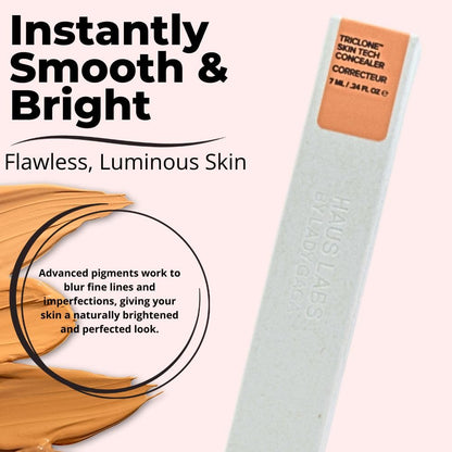 HAUS LABS BY LADY GAGA Triclone Skin Tech Hydrating + De-puffing Concealer with Fermented Arnica 22 Light Medium Peach - Maple Wellness Supplements