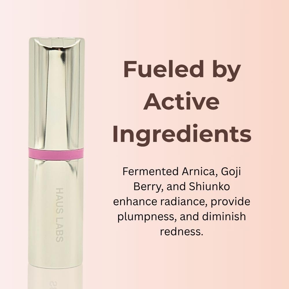 Haus Labs Color Fuse Longwear Hydrating Glassy Lip + Cheek Blush Balm Stick - Glassy Lilac - Maple Wellness Supplements
