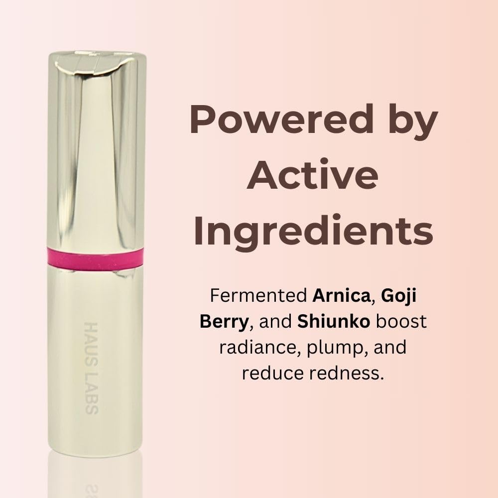 Haus Labs Color Fuse Longwear Hydrating Glassy Lip + Cheek Blush Balm Stick - Glassy Pitaya - Maple Wellness Supplements