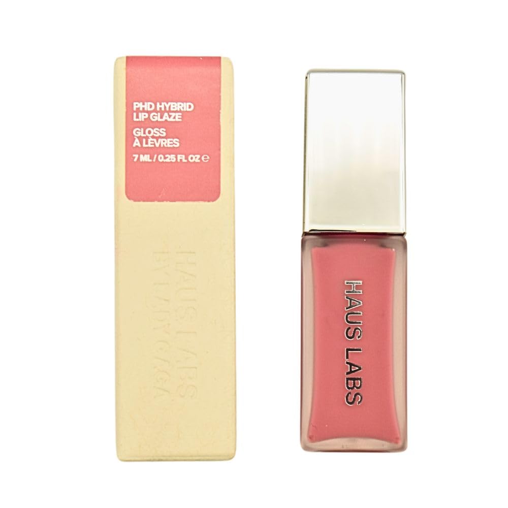 Haus Labs PhD Hybrid Lip Glaze Plumping Gloss - Macaron - Cool Pink - Maple Wellness Supplements