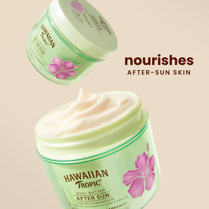 Hawaiian Tropic After Sun Body Butter with Coconut Oil, 8oz, After Sun Lotion, Moisturizing Body Lotion, After Sun Moisturizer - Maple Wellness Supplements