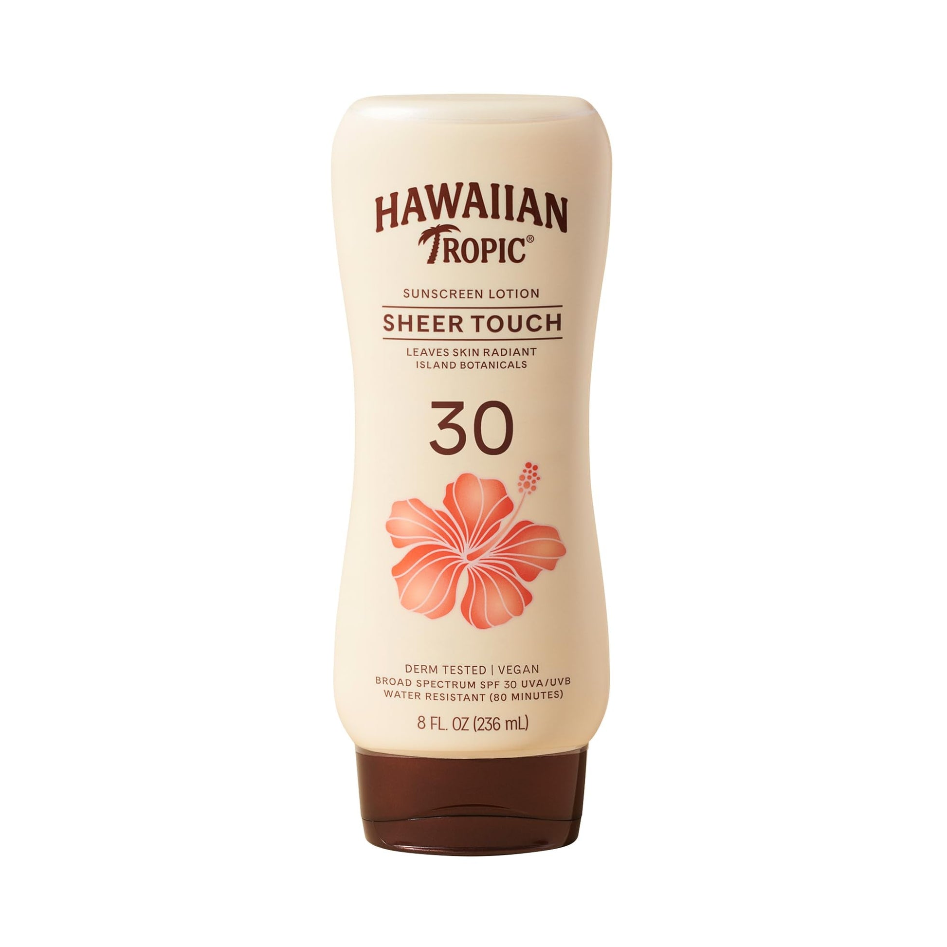 Hawaiian Tropic Sheer Touch Lotion Sunscreen, Moisturizing Broad-Spectrum Protection, SPF 30, Sun, Mango, 8 Oz - Maple Wellness Supplements