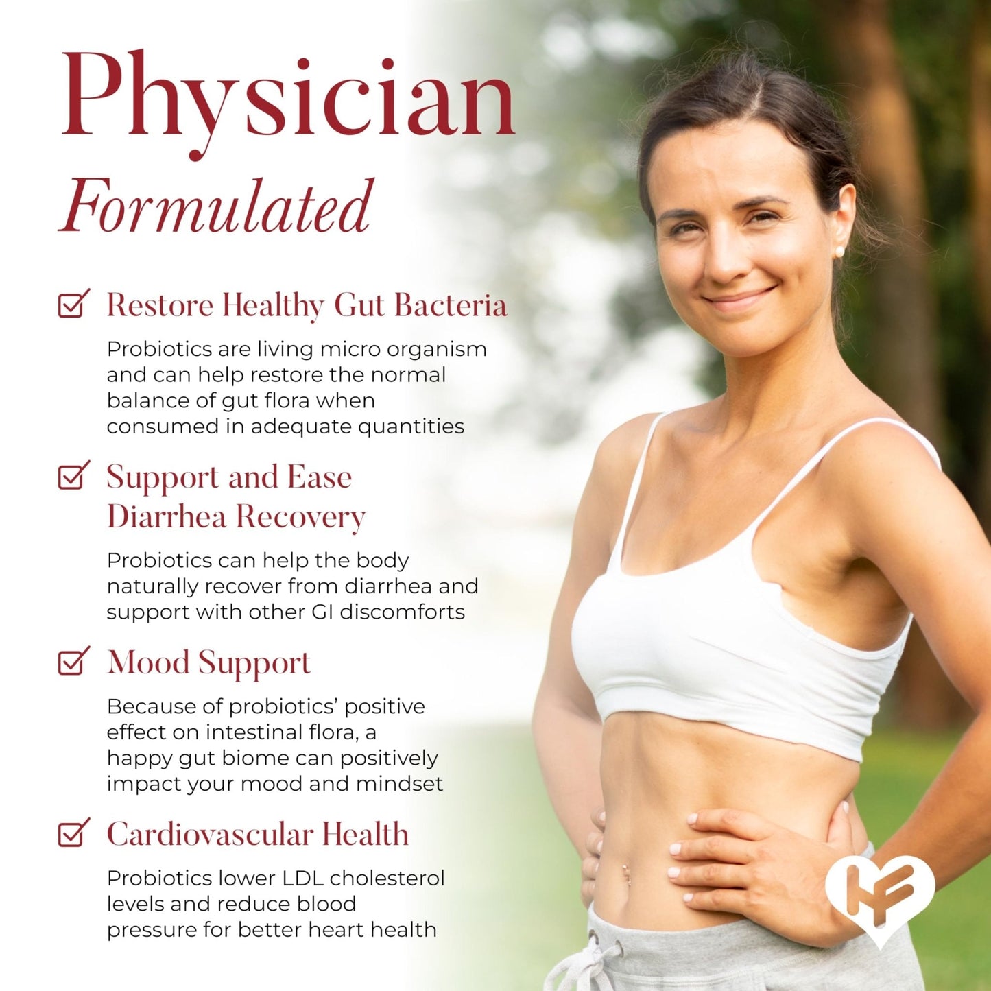 HealFast Physician Formulated Probiotic Supplement - 40 Billion CFU - Live Prebiotics and Probiotics for Men and Women - Probiotics for Gut Health - Non-GMO and Vegan - 30 Day Supply - Maple Wellness Supplements