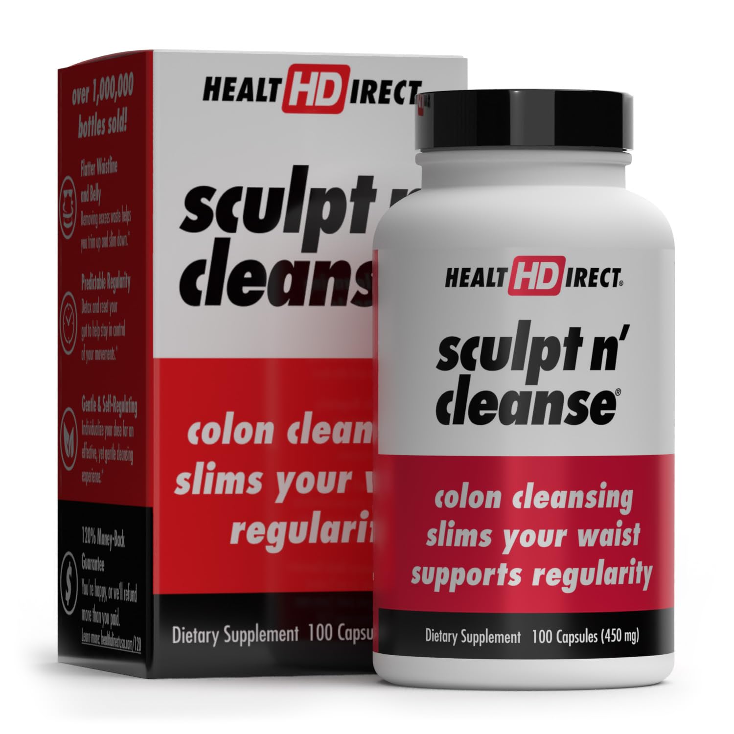 HEALTH DIRECT Sculpt n' Cleanse - Herbal Colon Cleanse for Digestive Health & Regularity - Maple Wellness Supplements