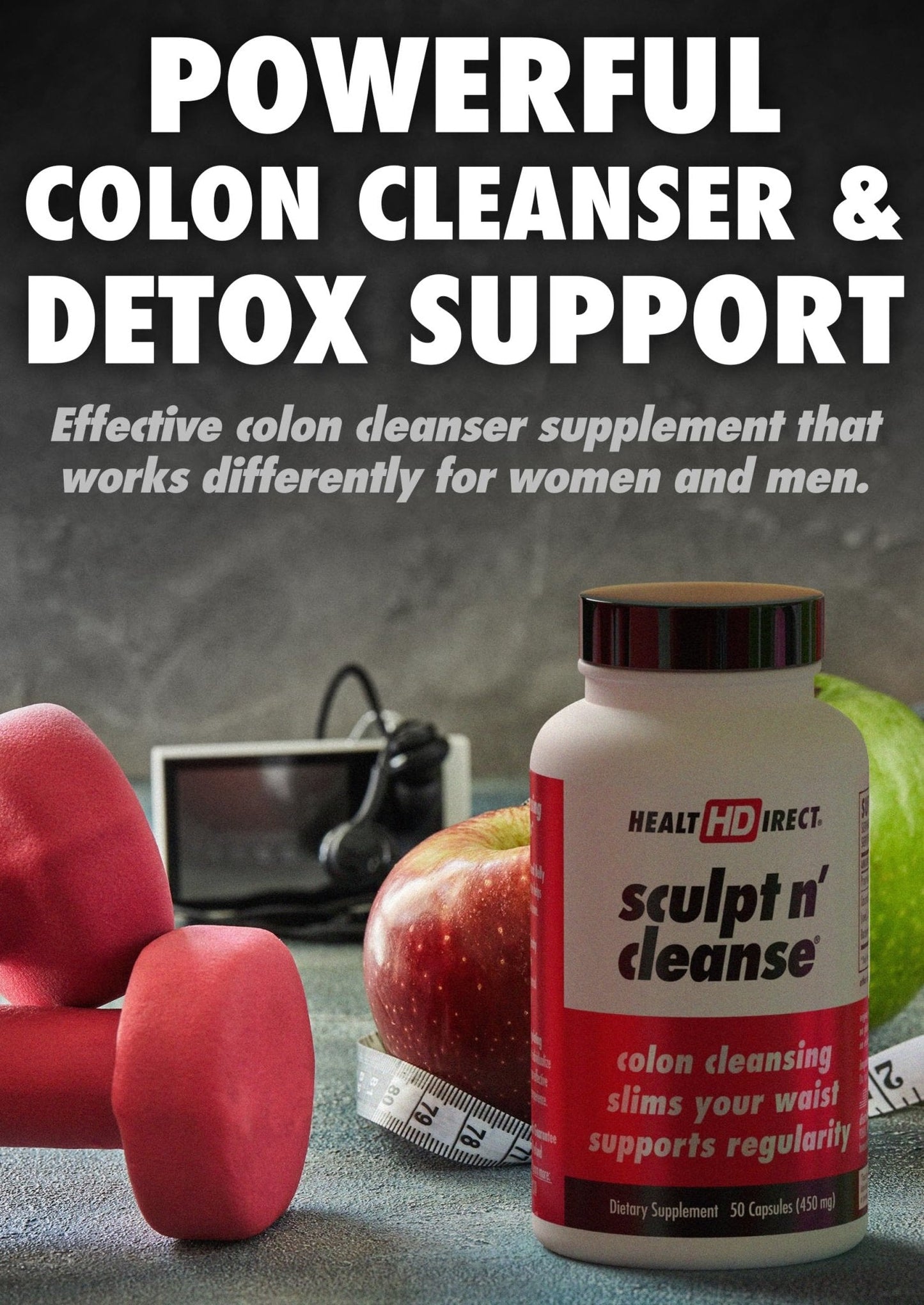 HEALTH DIRECT Sculpt n' Cleanse - Herbal Colon Cleanse for Digestive Health & Regularity - Maple Wellness Supplements