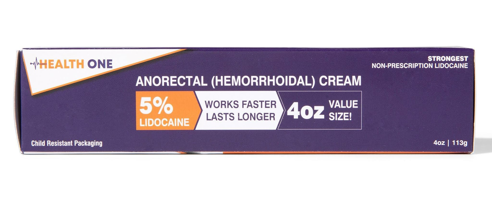 HEALTH ONE Lidocaine 5% Cream Maximum Strength Topical Anorectal Numbing Cream – 4 oz CRC Tube - Maple Wellness Supplements