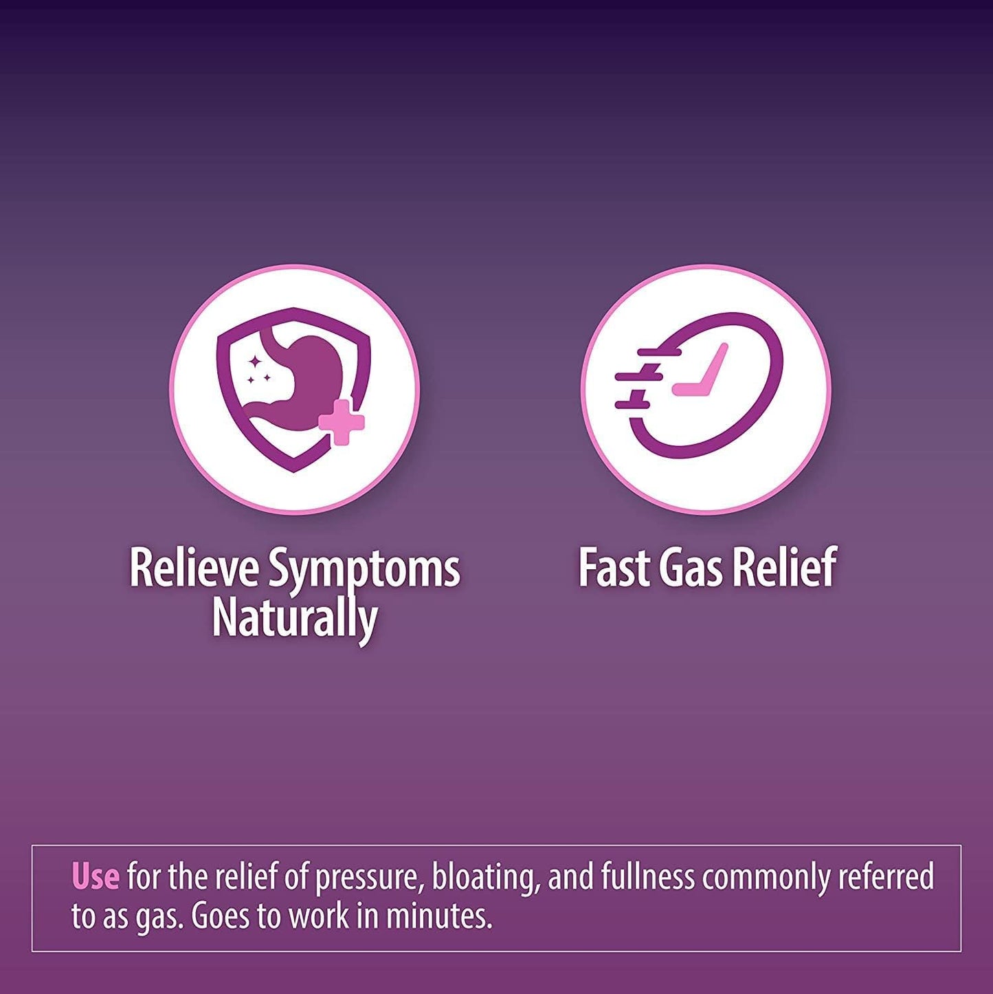 HealthA2Z® Gas Relief Simethicone 250mg, Fast Gas & Bloating Relief, Relieve Symptoms Naturally, 100 Softgels (Pack of 1) - Maple Wellness Supplements