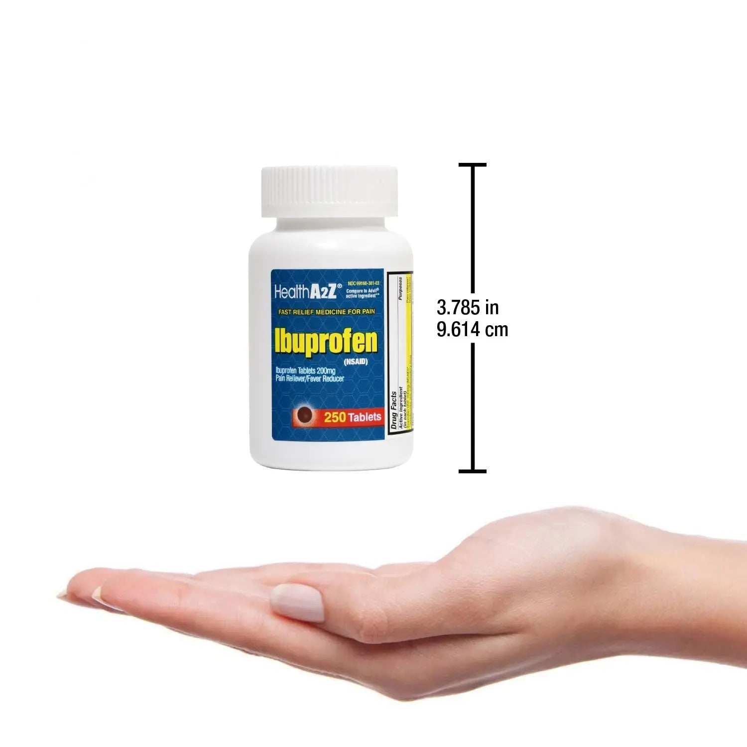 HealthA2Z® Ibuprofen 200mg | Pain Relief | Body Aches | Headache | Arthritis | Cramps | Back Pain | Fever Reducer… (250 Count) (Pack of 2) - Maple Wellness Supplements