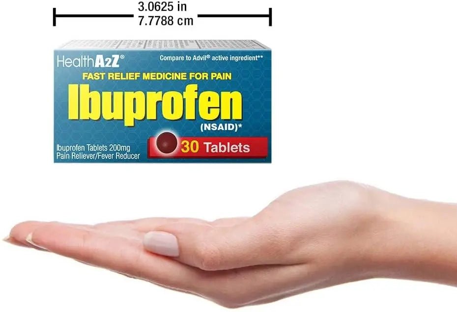 HealthA2Z® Ibuprofen Caplets 200mg | Pain Reliever & Fever Reducer | 24 Packs of 30 Tablets (720 Tablets Total) | Value Pack | NSAID - Maple Wellness Supplements