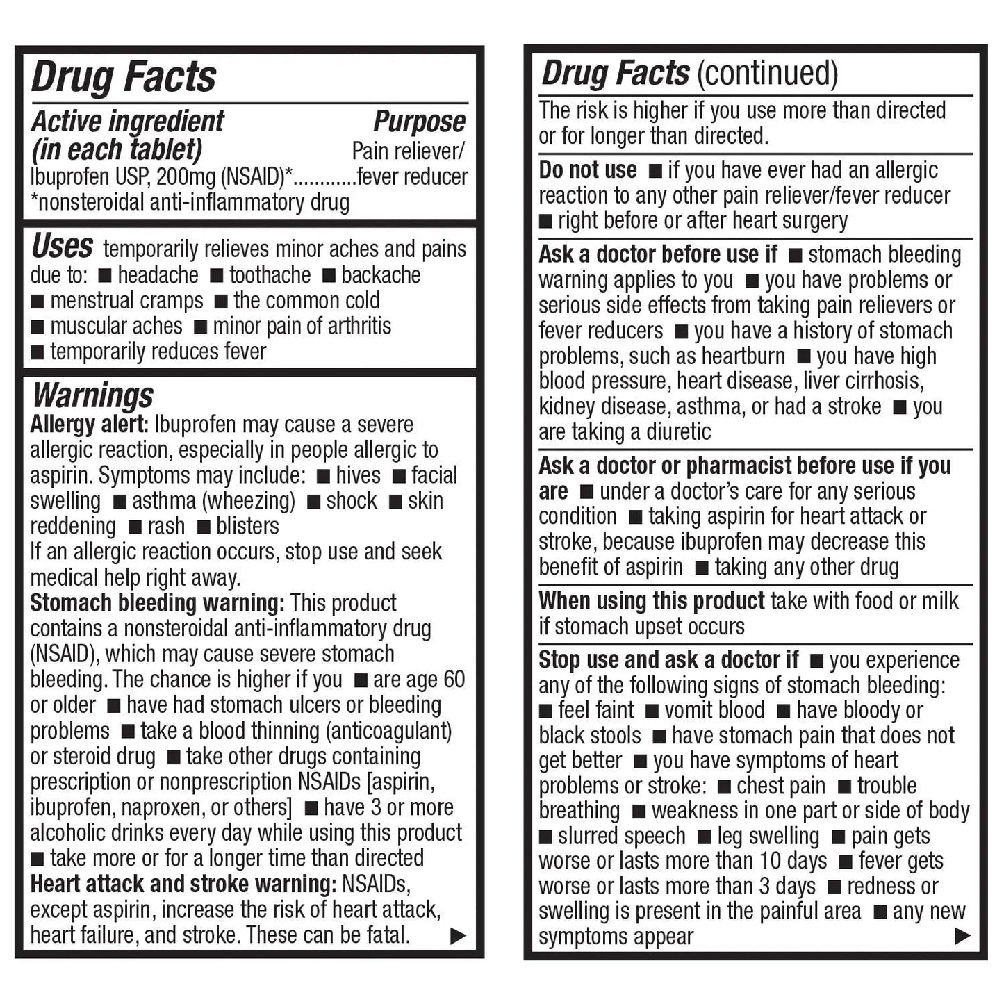 HealthA2Z® Ibuprofen Caplets 200mg | Pain Reliever & Fever Reducer | 24 Packs of 30 Tablets (720 Tablets Total) | Value Pack | NSAID - Maple Wellness Supplements
