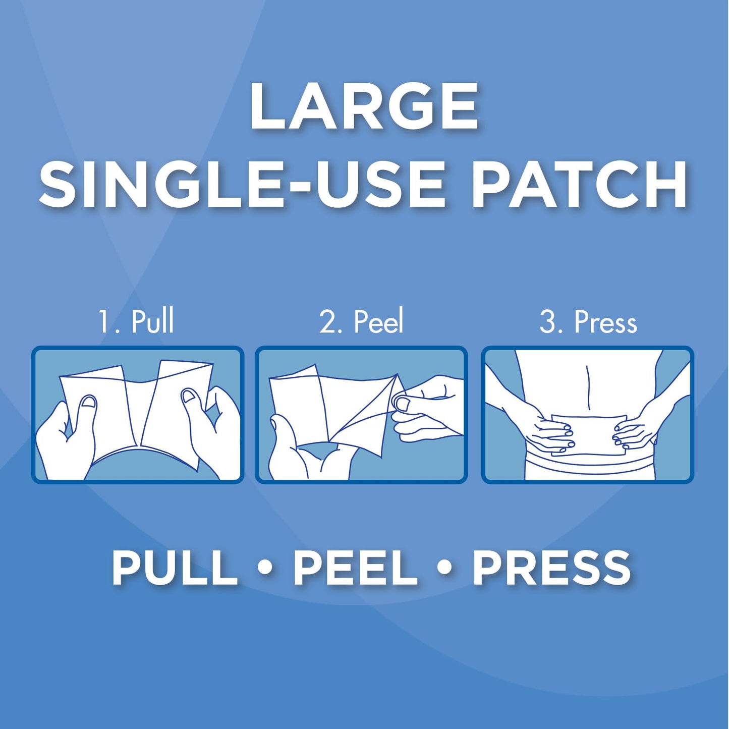 HealthWise Cold Hot Medicated Menthol XL Patch | 5% Menthol | Back and Large Areas | 5.51” x 9.84” | 6-Count | Paraben-Free | Soothes Minor Aches and Pains | Super-Size Relief - Maple Wellness Supplements
