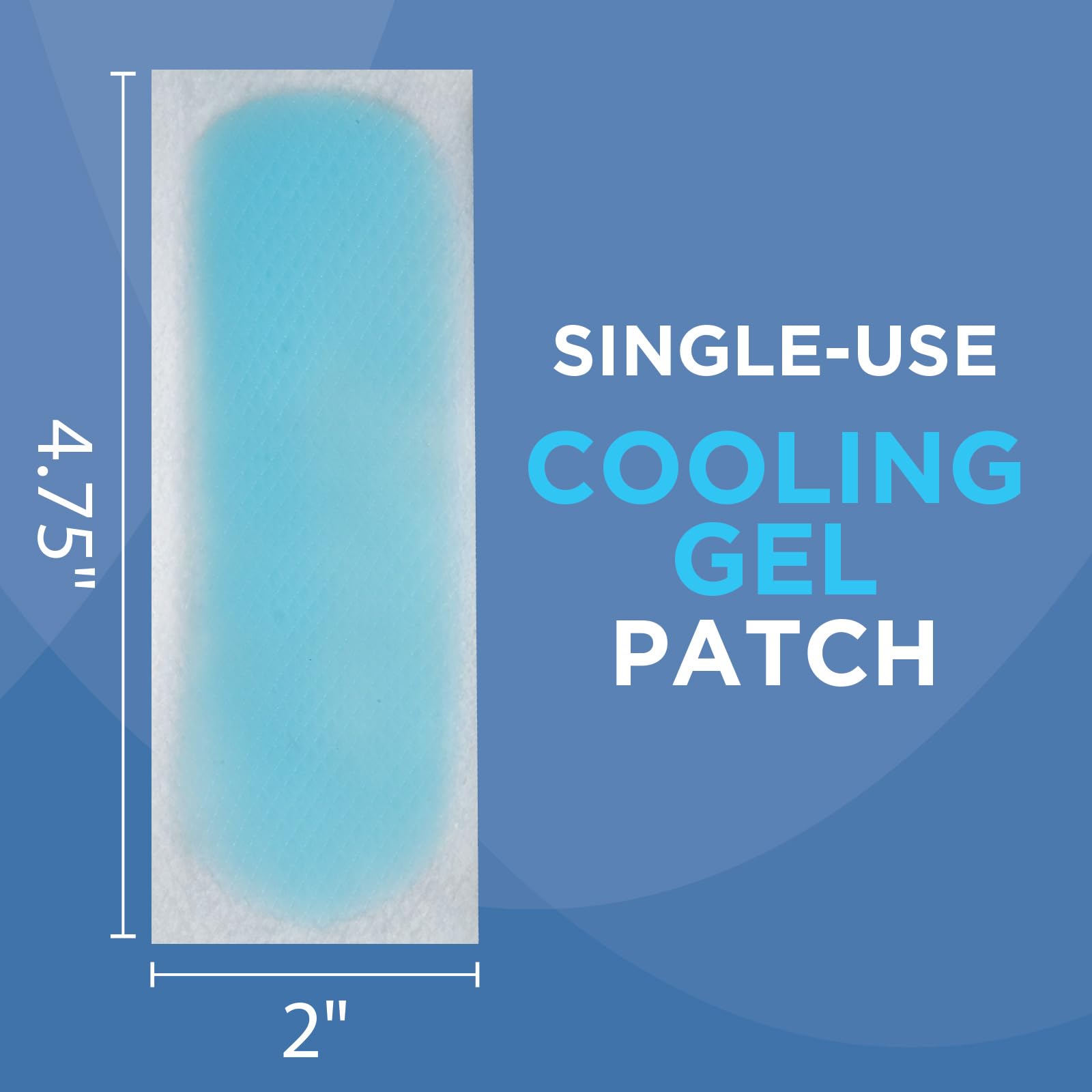 HealthWise Instant Cool Gel Patches | Migraine & Fever Relief | 12-Count | 4.75” x 2” | Soothing Menthol Vapors | Non-Medicated Formula - Maple Wellness Supplements