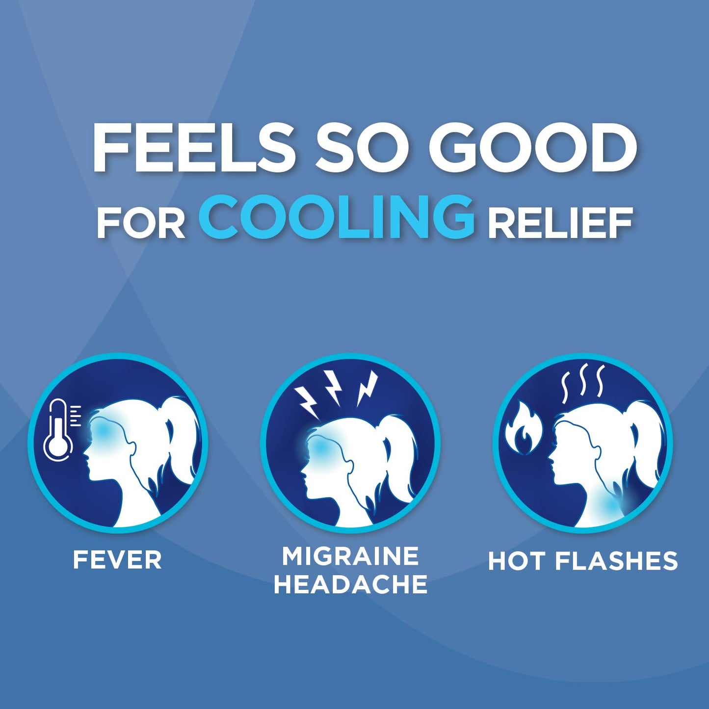HealthWise Instant Cool Gel Patches | Migraine & Fever Relief | 12-Count | 4.75” x 2” | Soothing Menthol Vapors | Non-Medicated Formula - Maple Wellness Supplements