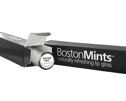 Healthy, Naturally Lip Plumping Clear LipGloss, Southie Pout (.25oz) - Vegan, Plant-Based ingredients. Cooling Mint Enhances Fullness, while Avocado Oil and Jojoba provides lasting Hydration. - Maple Wellness Supplements