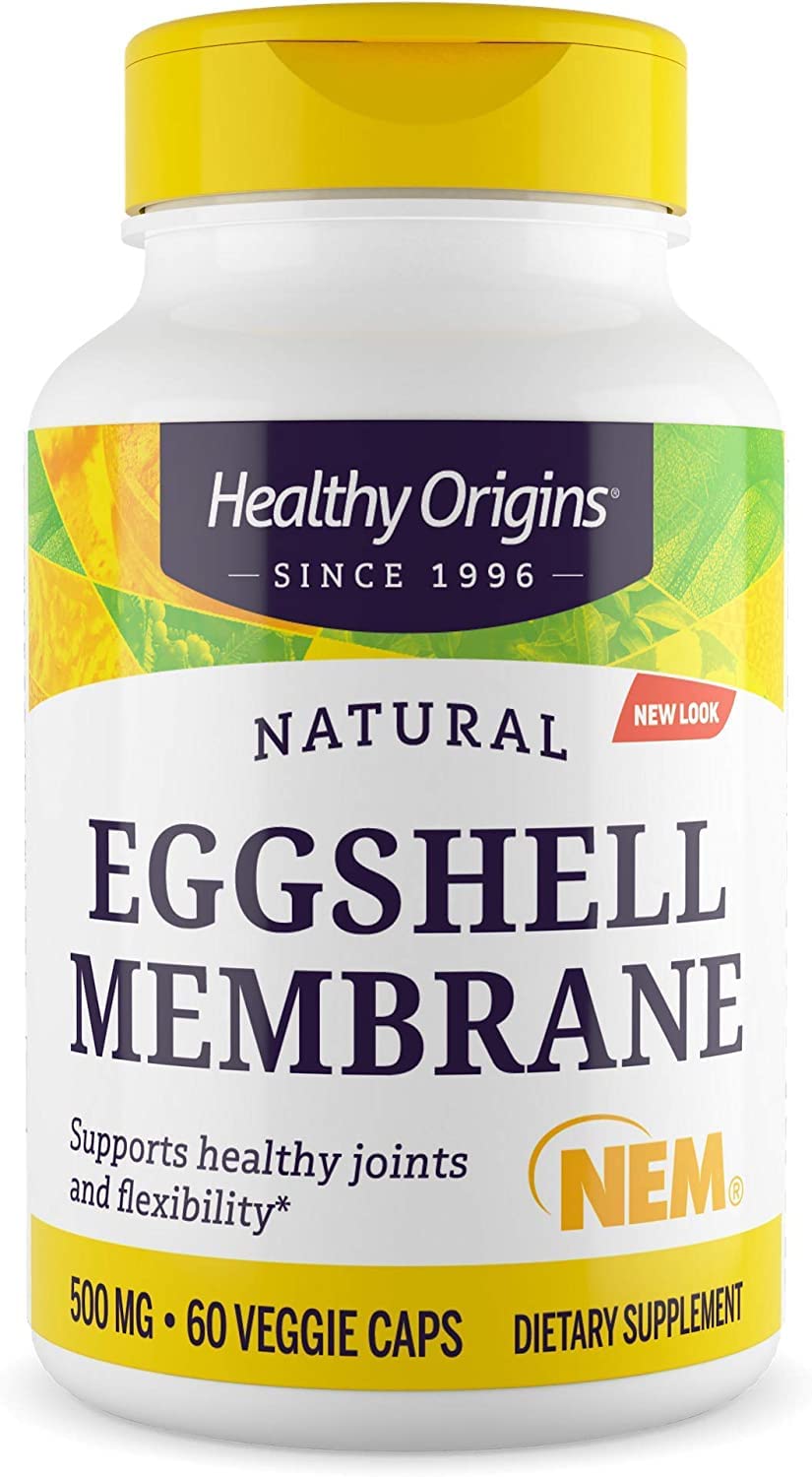 Healthy Origins Eggshell Membrane (NEM), 500 mg - Natural Collagen and Joint Support - Maple Wellness Supplements
