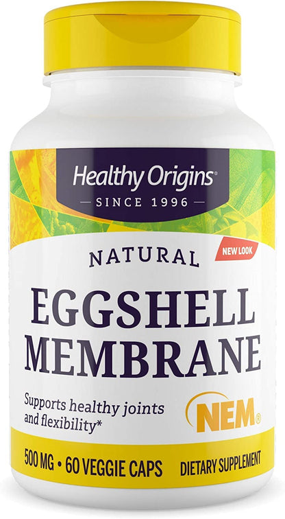 Healthy Origins Eggshell Membrane (NEM), 500 mg - Natural Collagen and Joint Support - Maple Wellness Supplements