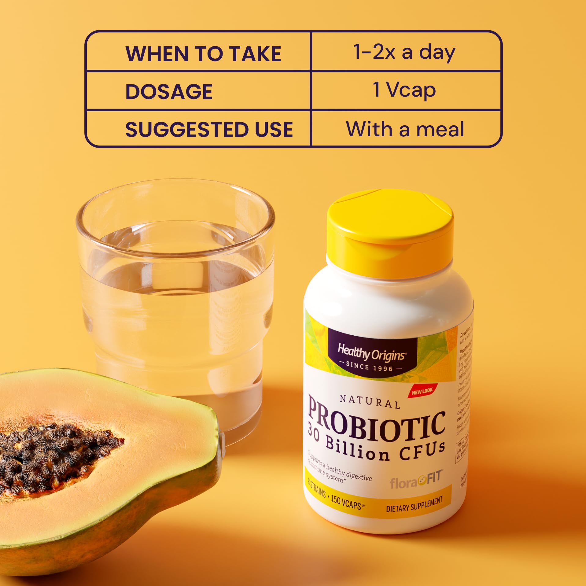 Healthy Origins Probiotic 30 Billion CFUs, 60 Veggie Capsules - 8 Clinically Studied Strains Including Lactobacillus & Bifidobacterium - Supports Microbiom - Maple Wellness Supplements