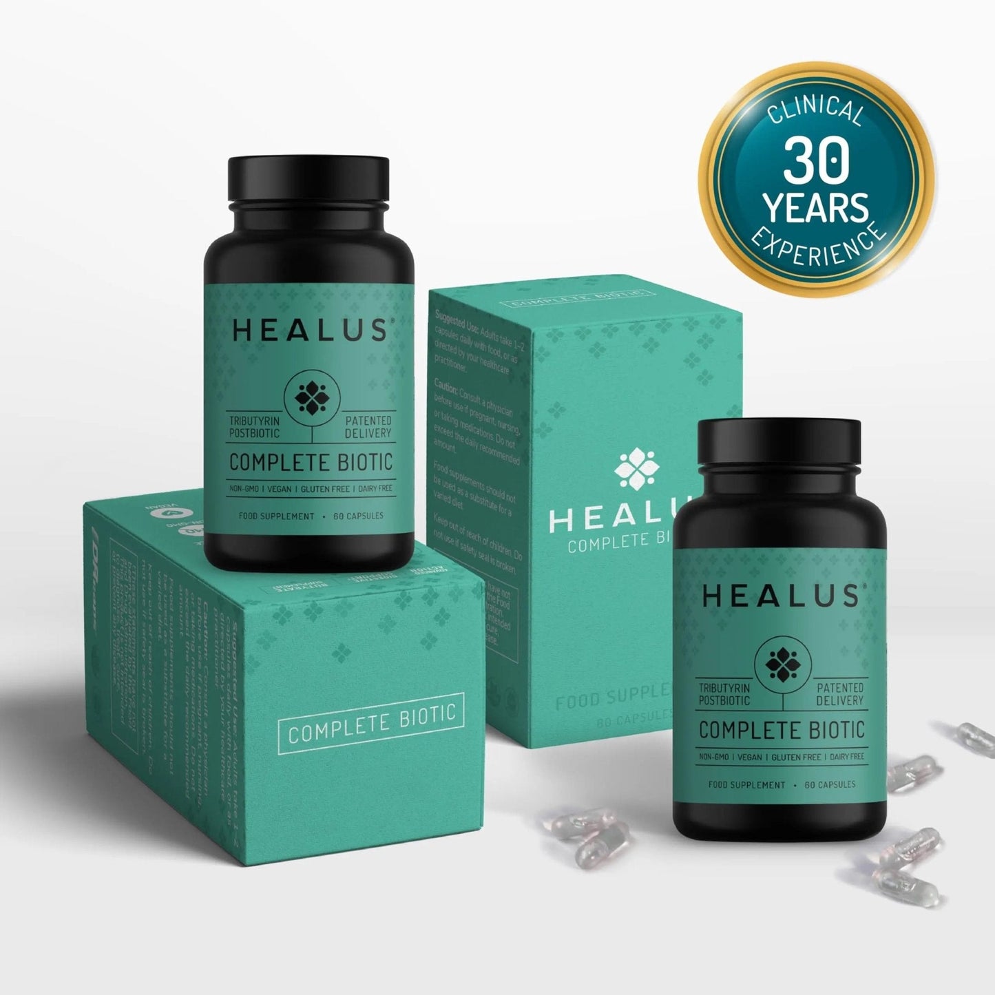 Healus Complete Biotic - Postbiotic Tributyrin Supplement - Postbiotics for Gut Health - Butyrate Gut Health Supplement - Maple Wellness Supplements