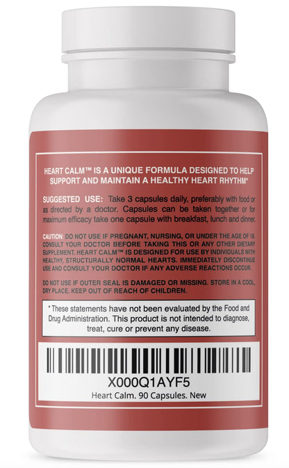 Heart Calm- Helps Support and Maintain a Healthy Heart Rhythm- A Natural, Fast-Acting Formula with Magnesium Taurate, - Maple Wellness Supplements
